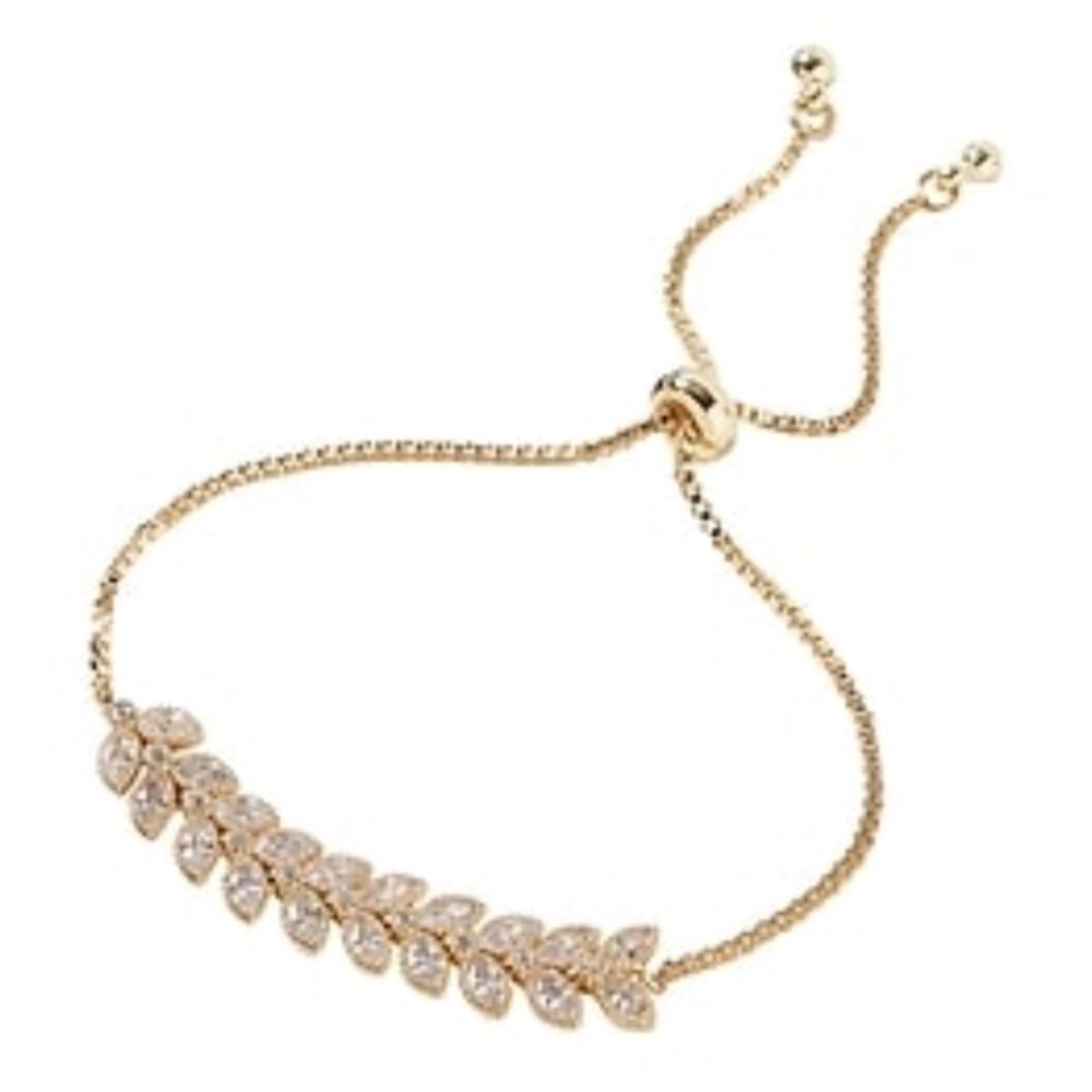 Banana Republic gold and crystal bracelet